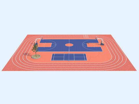 3D球场跑道