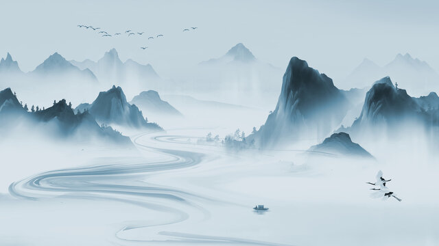 水墨山水
