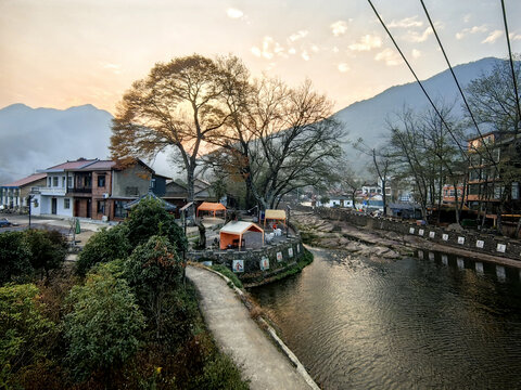 皖南川藏线板桥村
