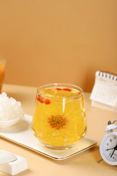 冰糖泡花茶