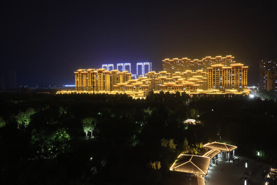 齐盛湖夜景