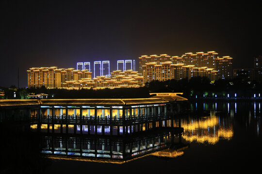 齐盛湖夜景