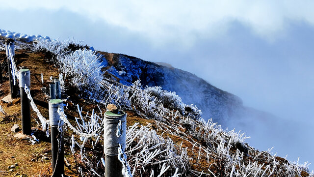 牛背山雪景云海