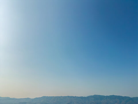 航拍高空中的天空色彩