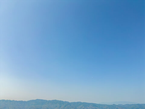 航拍高空中的天空色彩