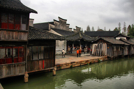 乌镇东栅江南水乡风景