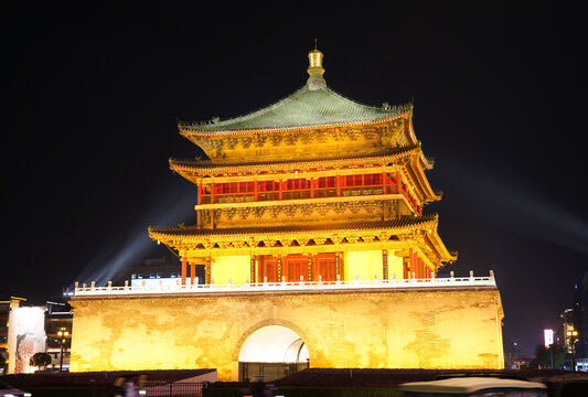 西安钟楼夜景