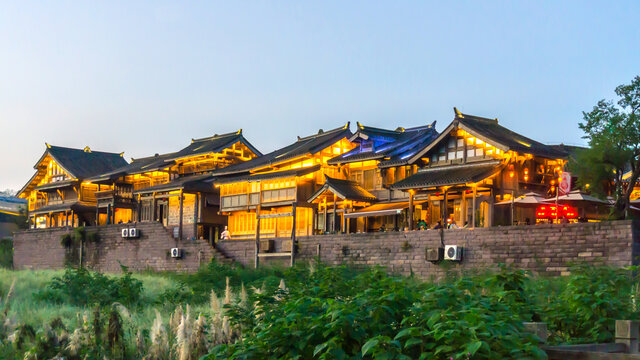 李庄古镇夜景