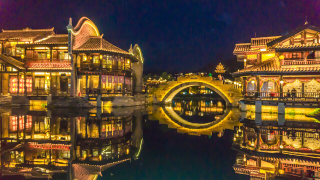 李庄古镇夜景