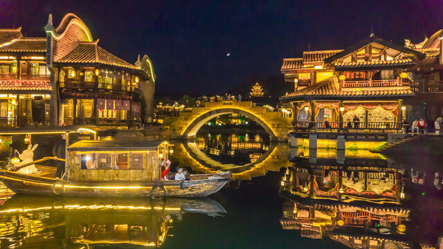 古镇夜色