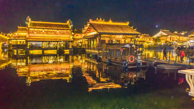 古镇夜色