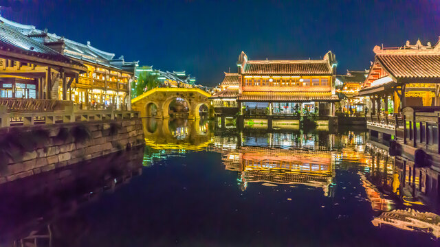 古镇夜色