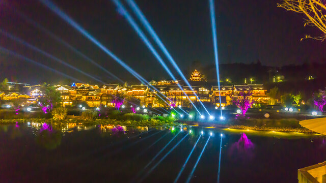 李庄古镇夜景