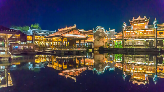 李庄古镇夜景