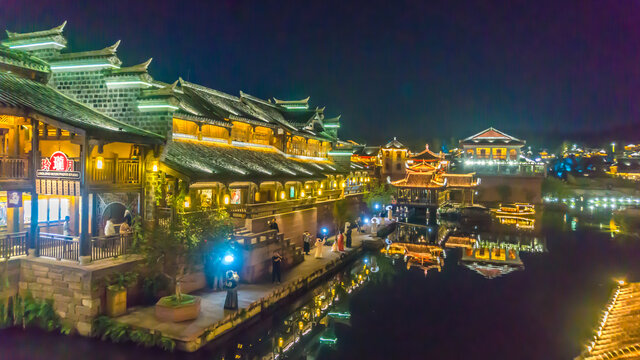 李庄古镇夜景