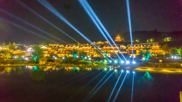 李庄古镇夜景