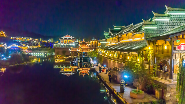 李庄古镇夜景