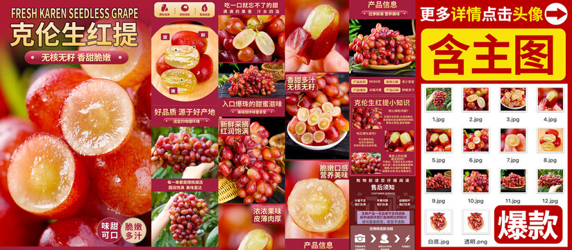 克伦生无籽红提详情