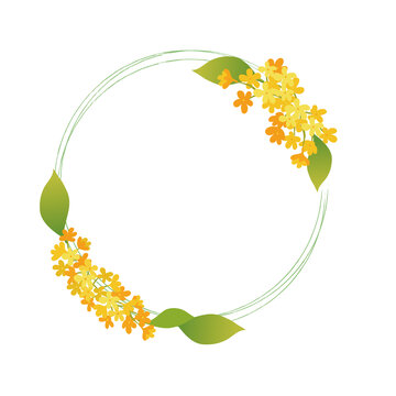 桂花边框