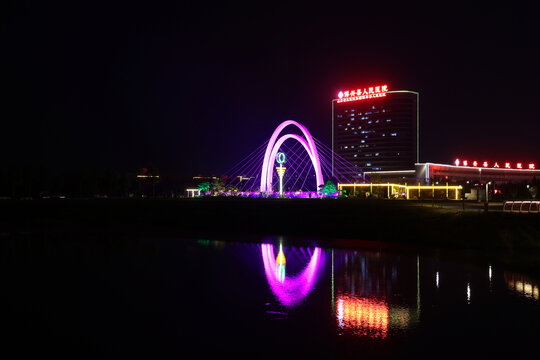 博兴人民医院夜景