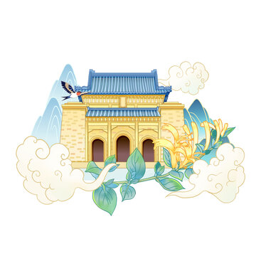 南京中山陵贴纸