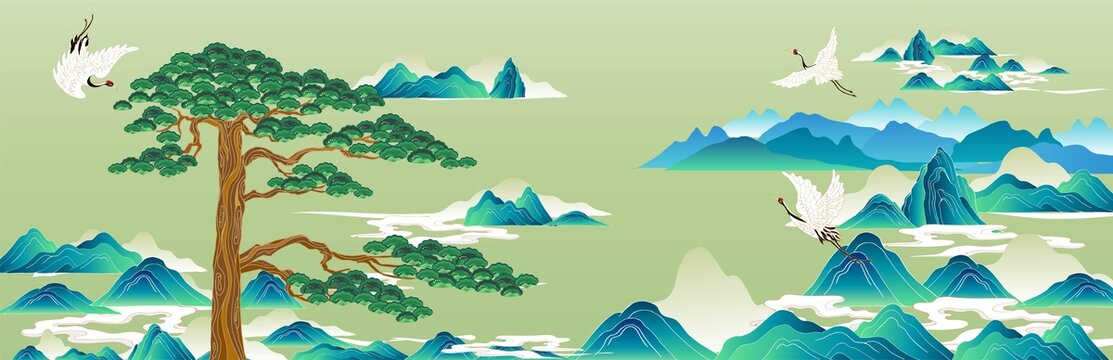 松鹤图