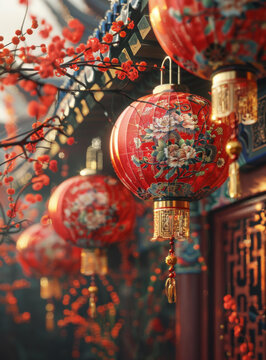 大红灯笼高高挂
