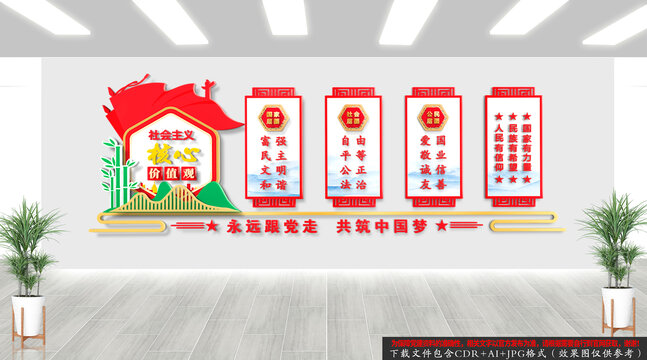 核心价值观文化墙