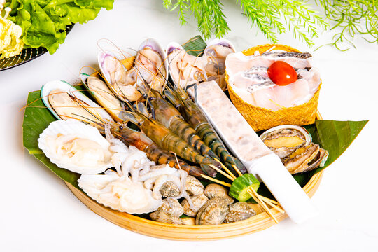 泰式火锅海鲜拼盘
