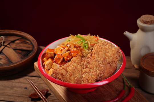 鸡排饭