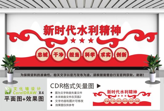 水利精神宣传文化墙