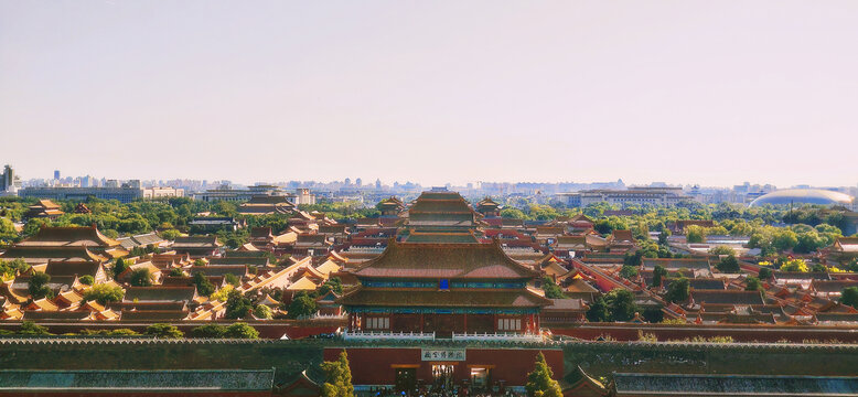 远眺故宫