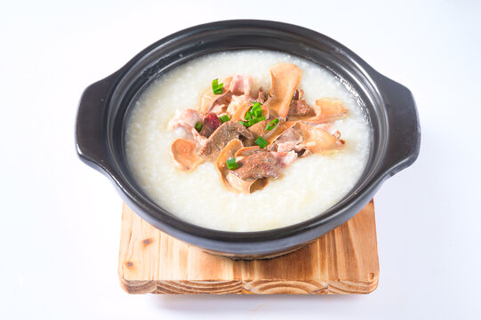 生滚粥松茸猪肉粥
