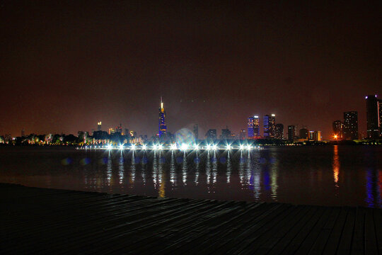 南京玄武湖夜色