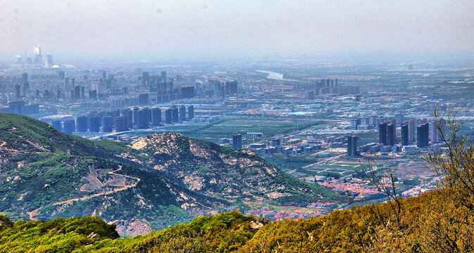 连云港云台山俯瞰乡村