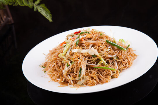 炒粉炒米线美食高清摄影菜品菜谱