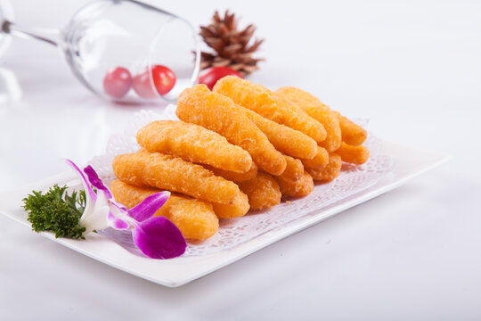 炸鸡柳小吃美食高清摄影菜品菜谱