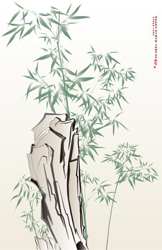 竹子挂画