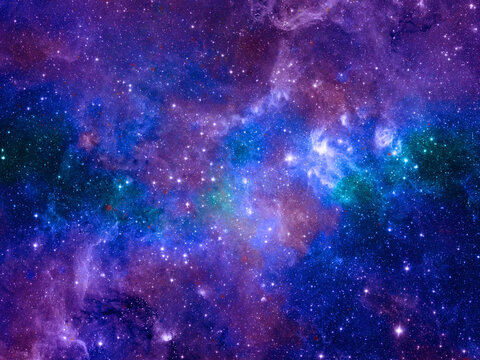 紫色炫彩星空背景软膜灯箱