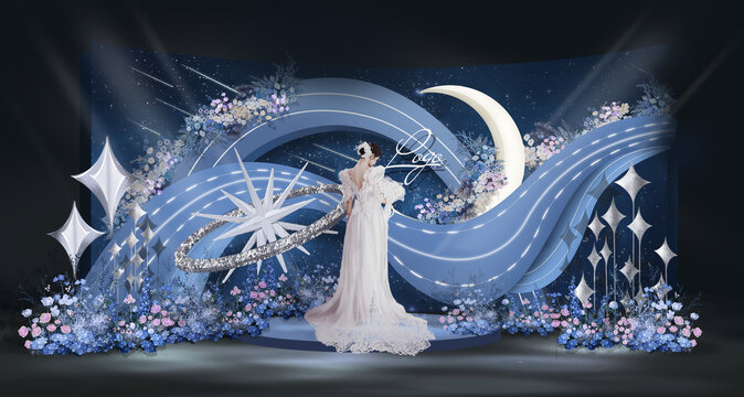 蓝色星空婚礼
