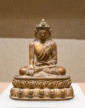 元代铜佛