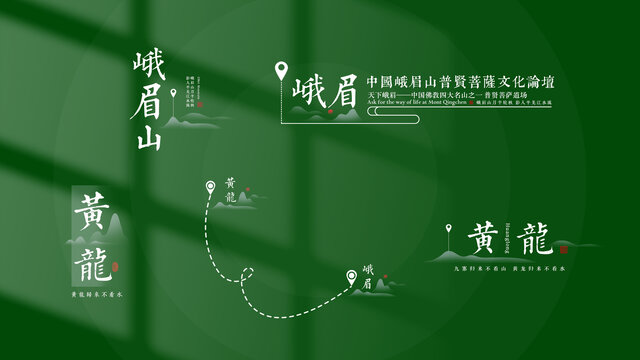 旅游景点中式文字导视指示