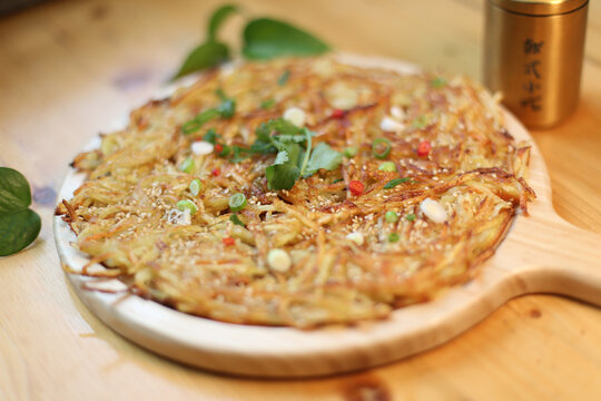 土豆丝煎饼