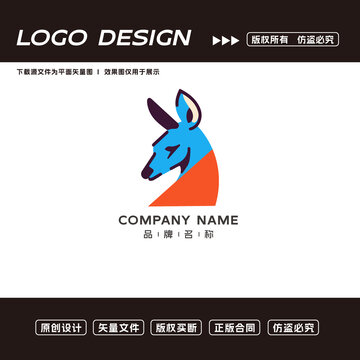 袋鼠logo标志