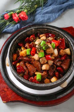 火焰雪花牛肉粒