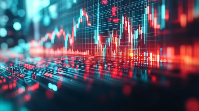 抽象金融市场趋势可视化