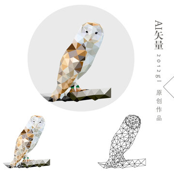 小鸟晶格画