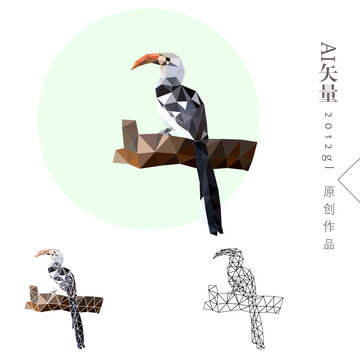 小鸟晶格画