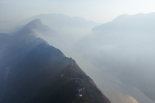 长江三峡巫峡三峡龙脊山水风光