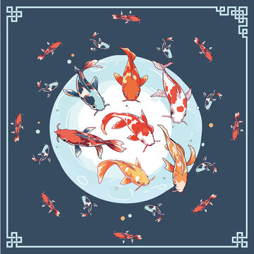 年年有鱼图案